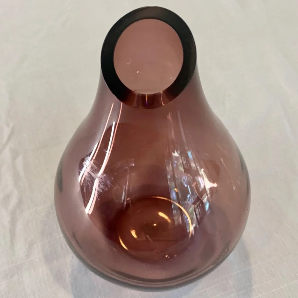 IKEA purple glass vase‎